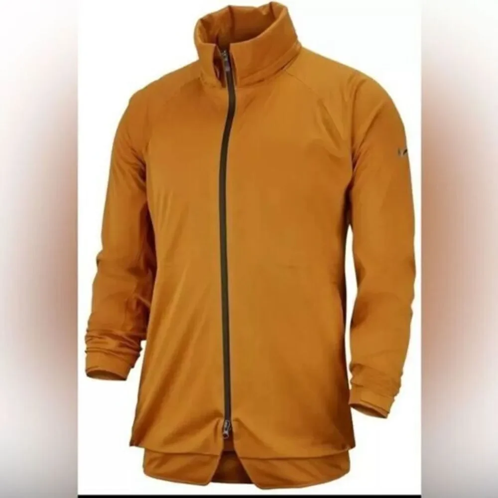 NWOT NIKE Men’s AeroShield Full Zip Golf Jacket - Gold Yellow - Size XL